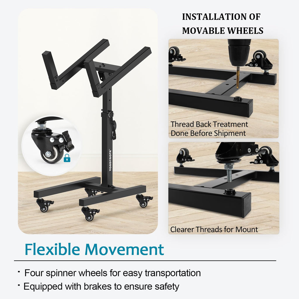 Adjustable Guitar Amp Stand with Wheels B791067