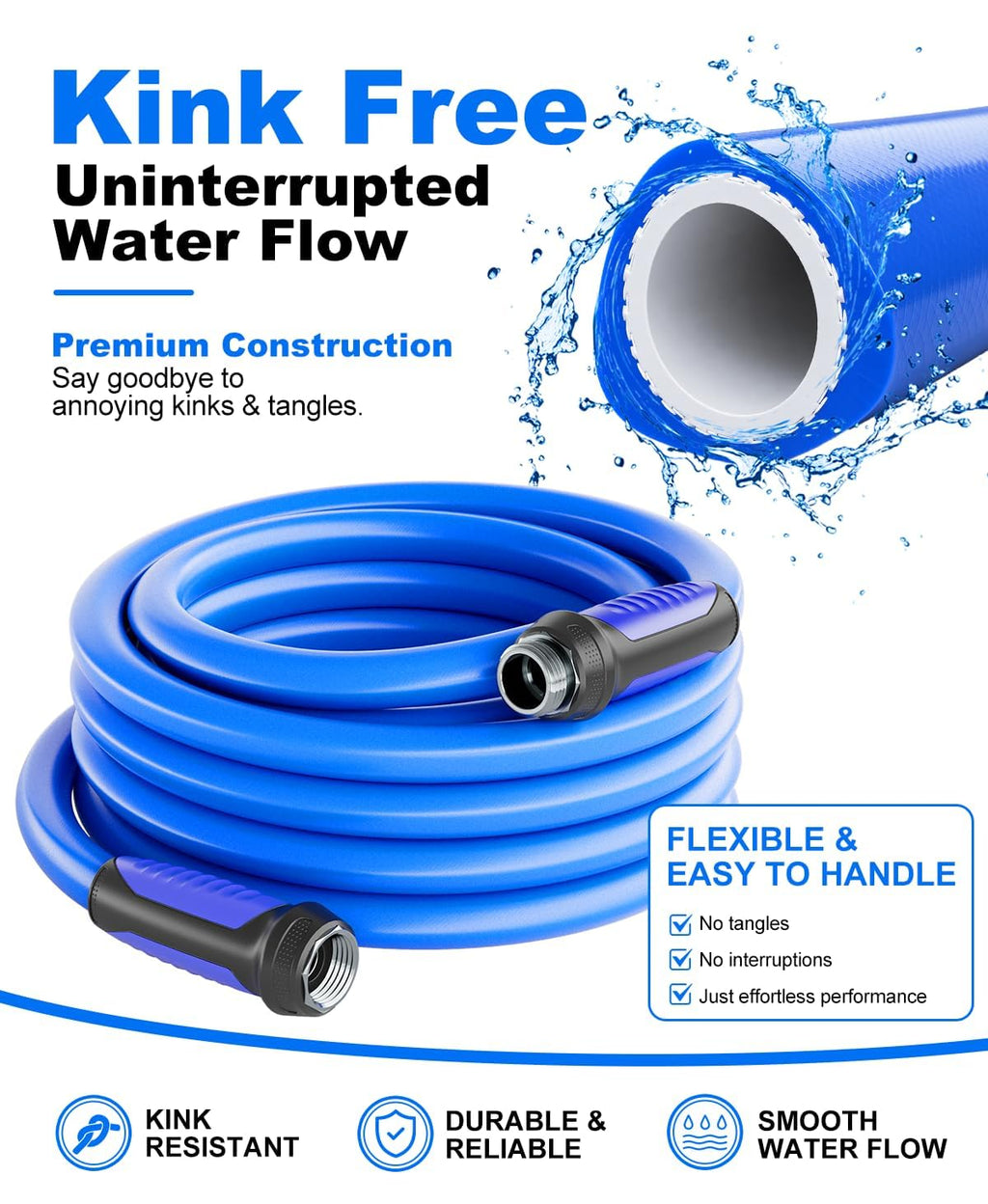 Garden Water Hose 100 ft x 5/8" H2098