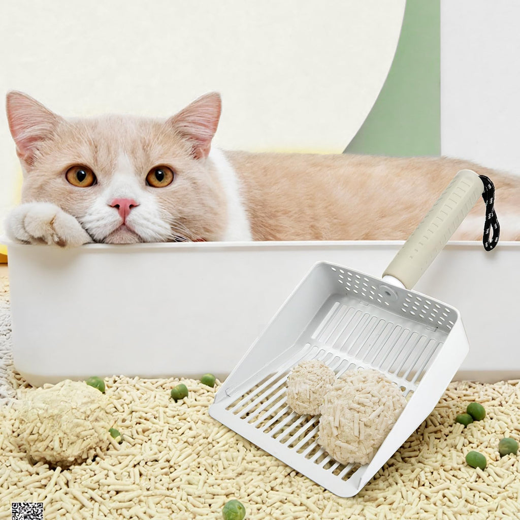 Stainless Steel Cat Litter Scoop with Holder W45491