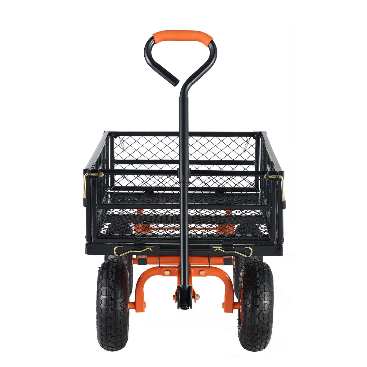 880lbs Steel Garden Dump Cart Utility Wagon with Removable Sides C225807