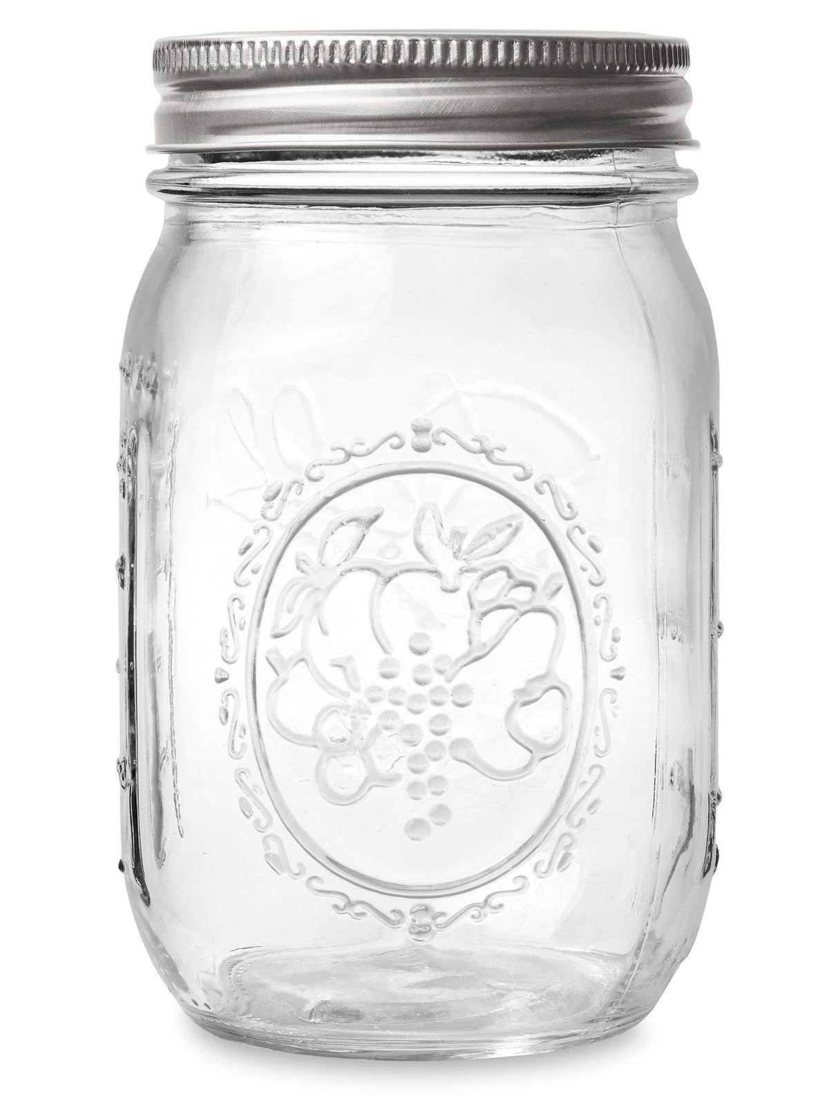 16 oz Regular Mouth Mason Jar with Lids and Bands (12 Units) S958059