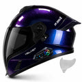 Bluetooth Full Face Modular Motorcycle Helmet DOT Approved with Sun Visor J523993