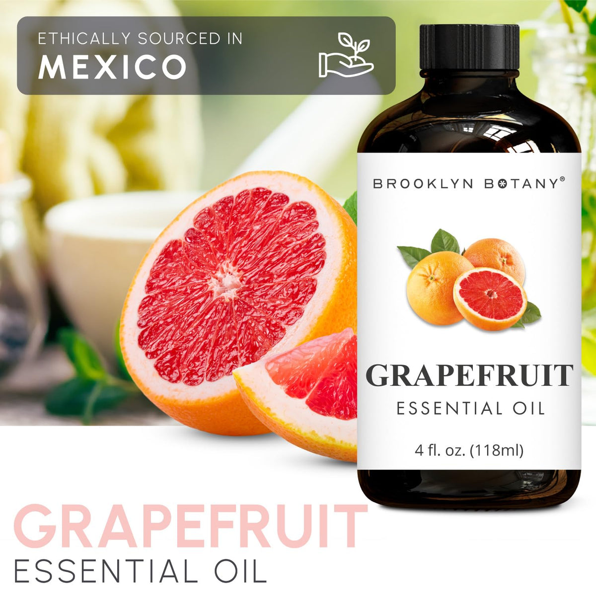 Tea Tree & Grapefruit Essential Oils 4 Fl Oz (Pack of 2) C6331