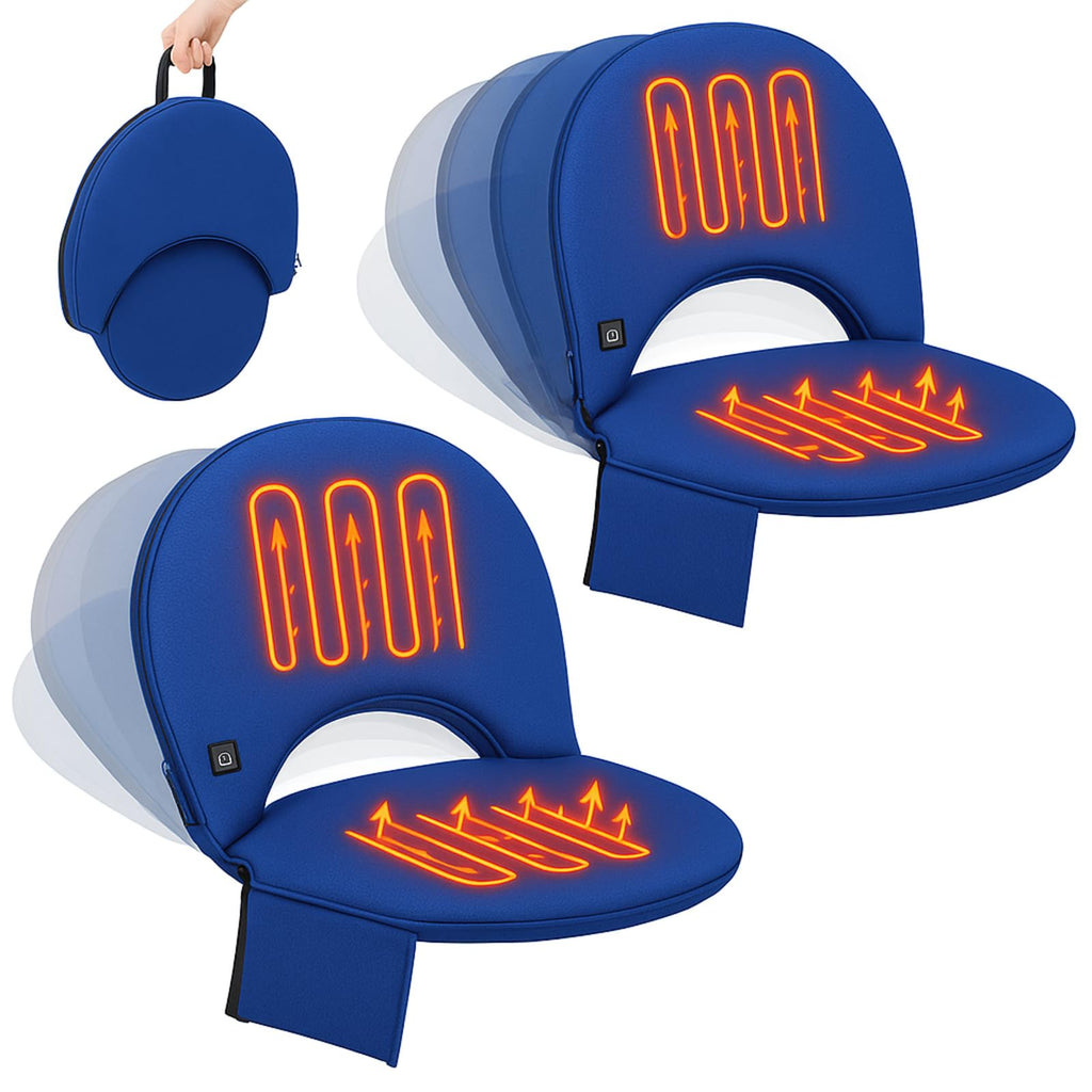 Heated Stadium Seat Cushion with Back Support Y56902