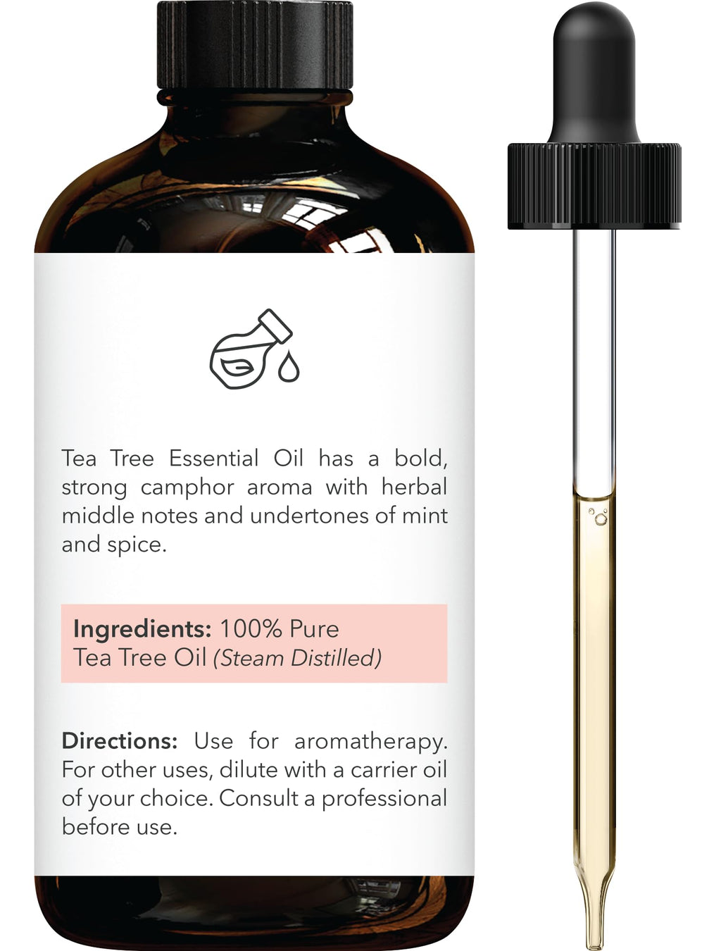 Tea Tree & Grapefruit Essential Oils 4 Fl Oz (Pack of 2) C6331