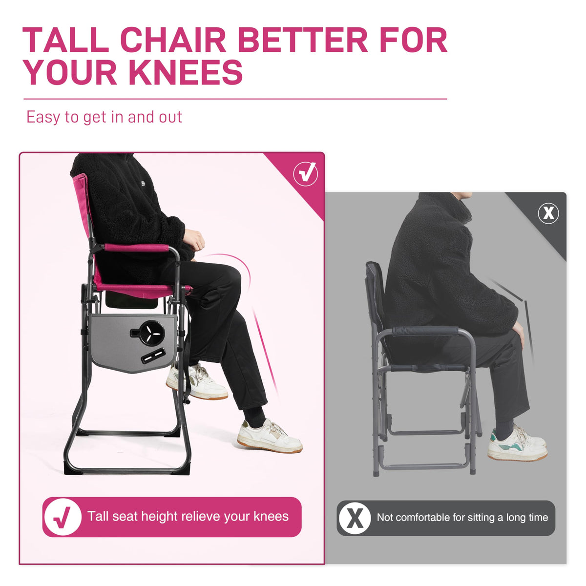 Portable Tall Camping Chair R707