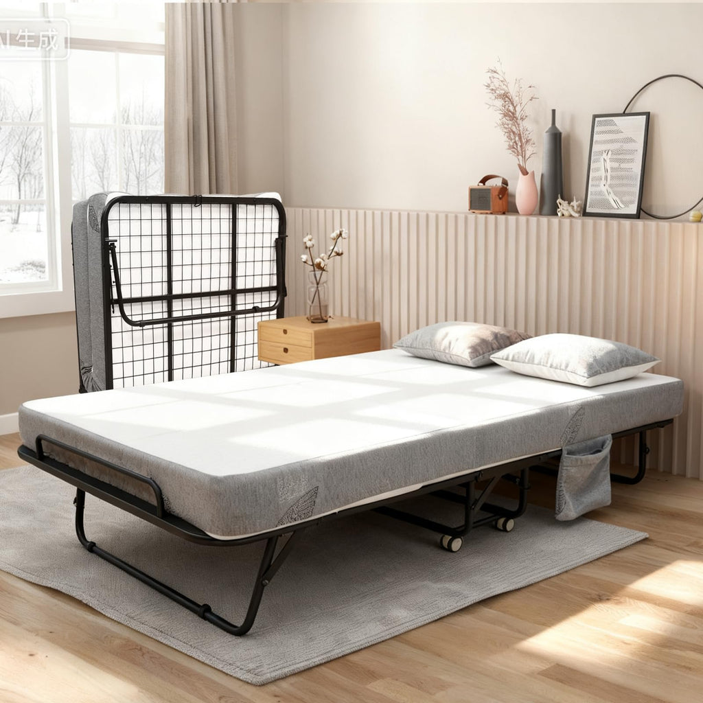 Folding Bed with 6 Inch Memory Foam Mattress Z141
