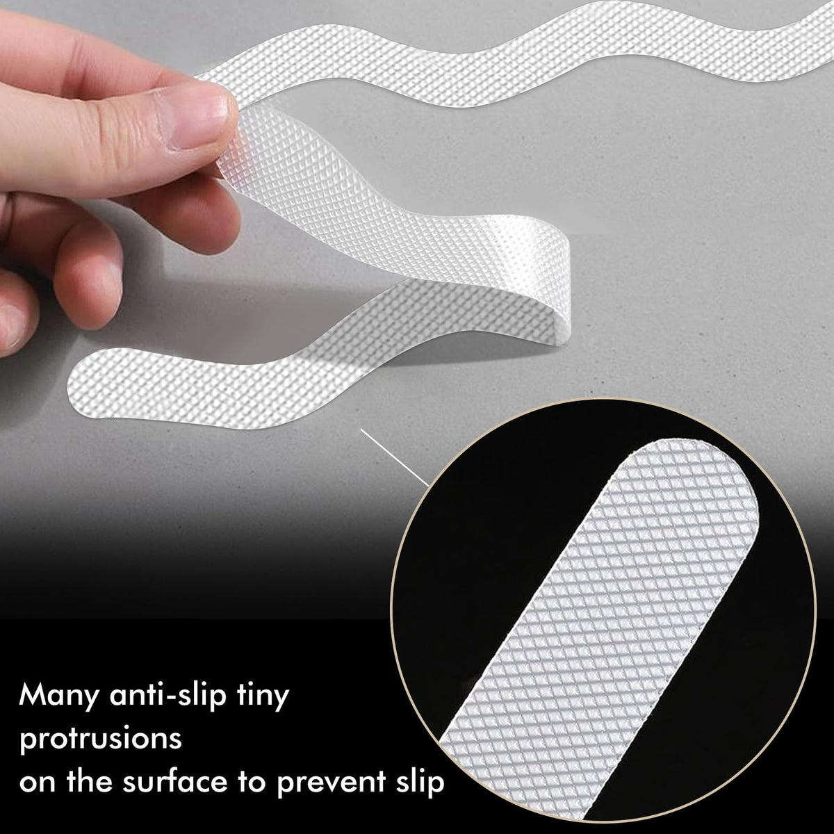 24 PCS Anti Slip Shower Stickers with Scraper L511