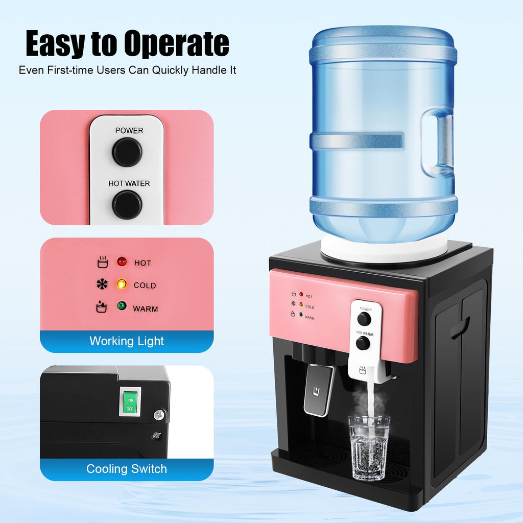 Top Loading Countertop Water Dispenser, 3 Temperature Setting O18140