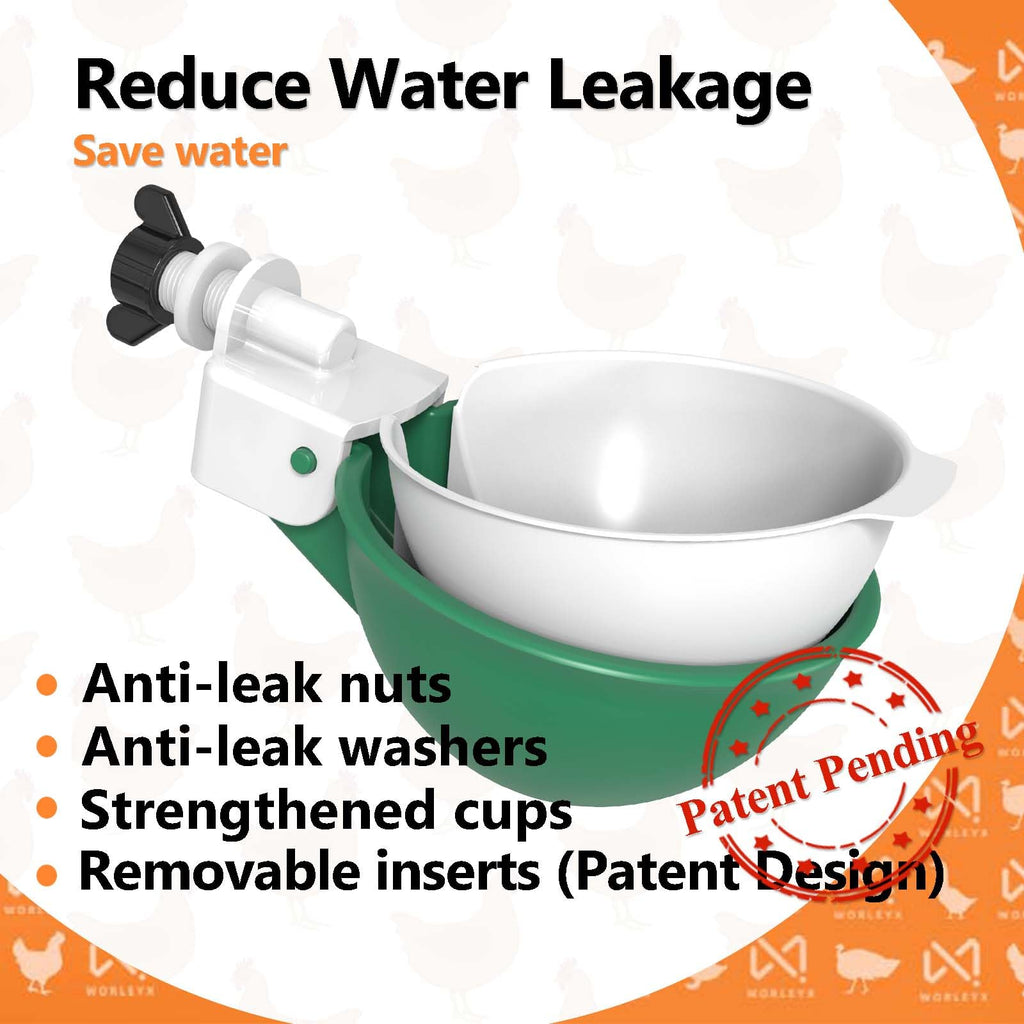 Large Automatic Chicken Waterer Cups with Inserts 5 Pack W205122