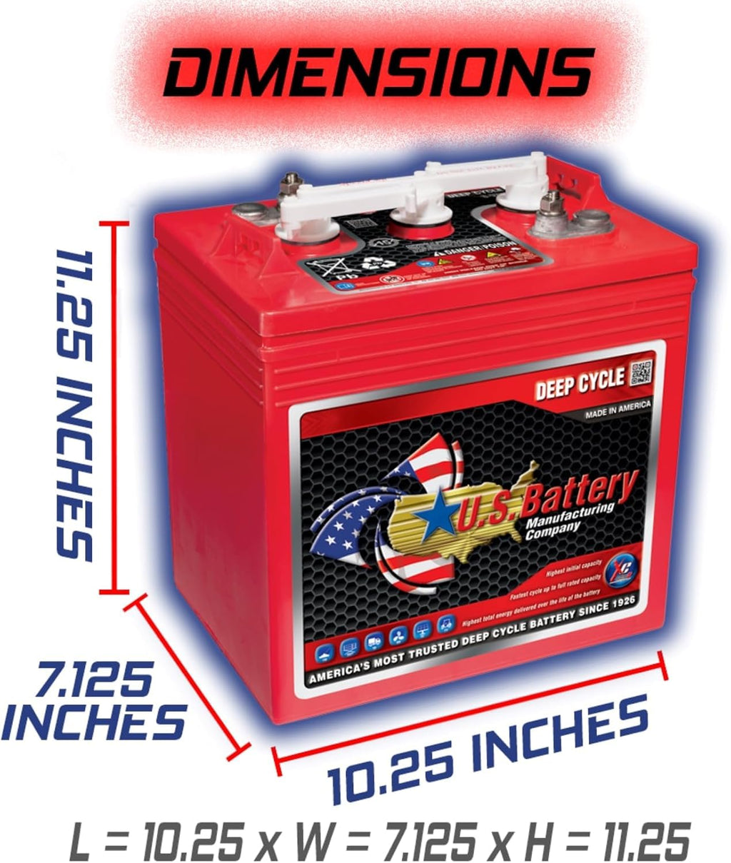 6V 240Ah Flooded Lead Acid Deep Cycle Battery x 4 U3291