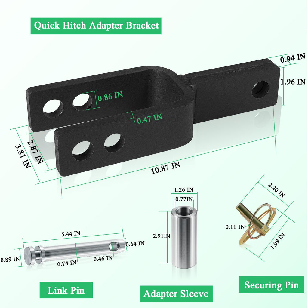 Quick Hitch Adapter with Adapter Sleeve Category 1 F5650