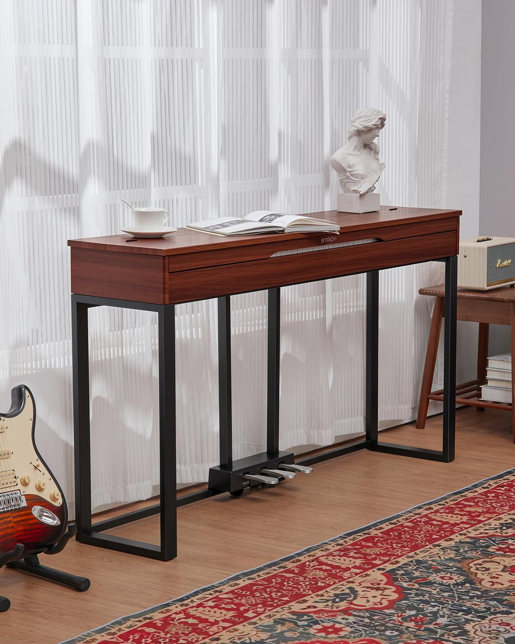 88 Keys Hammer-Action Fully Weighted Digital Piano with Furniture Stand D68812