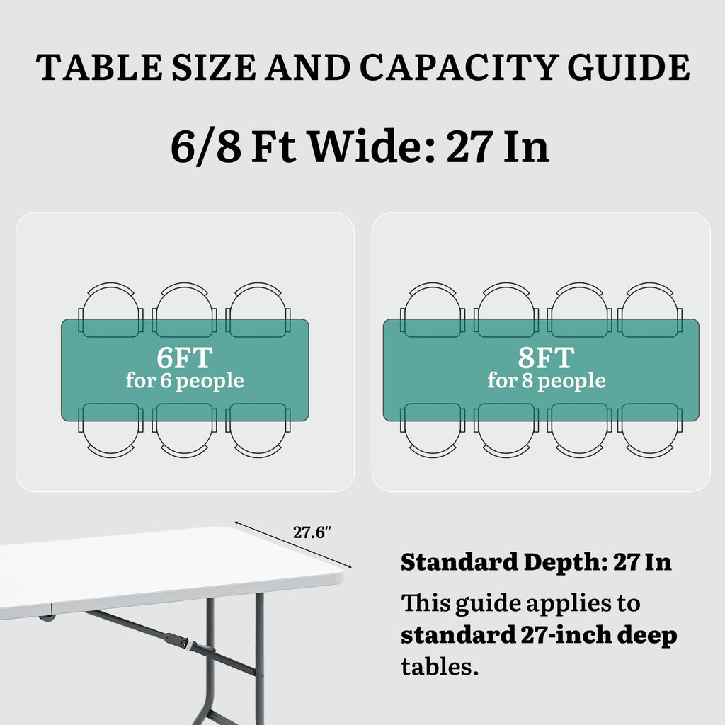 Heavy-Duty 6ft Folding Table with Handle M95893