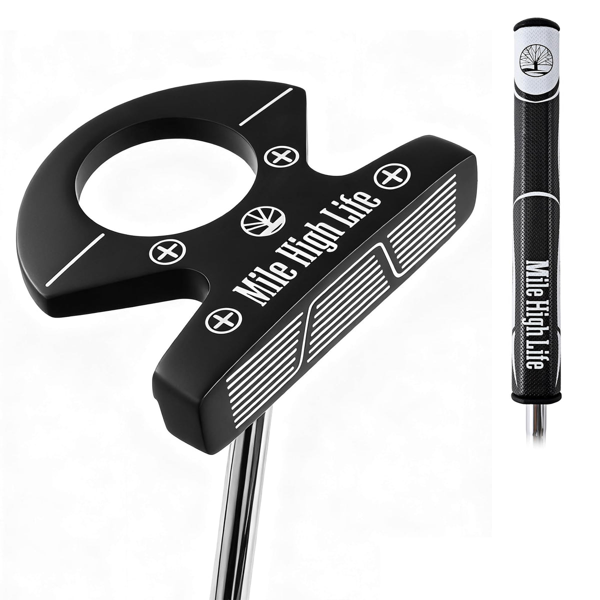 Right Handed Golf Putter with Grip and Aim Line V7809