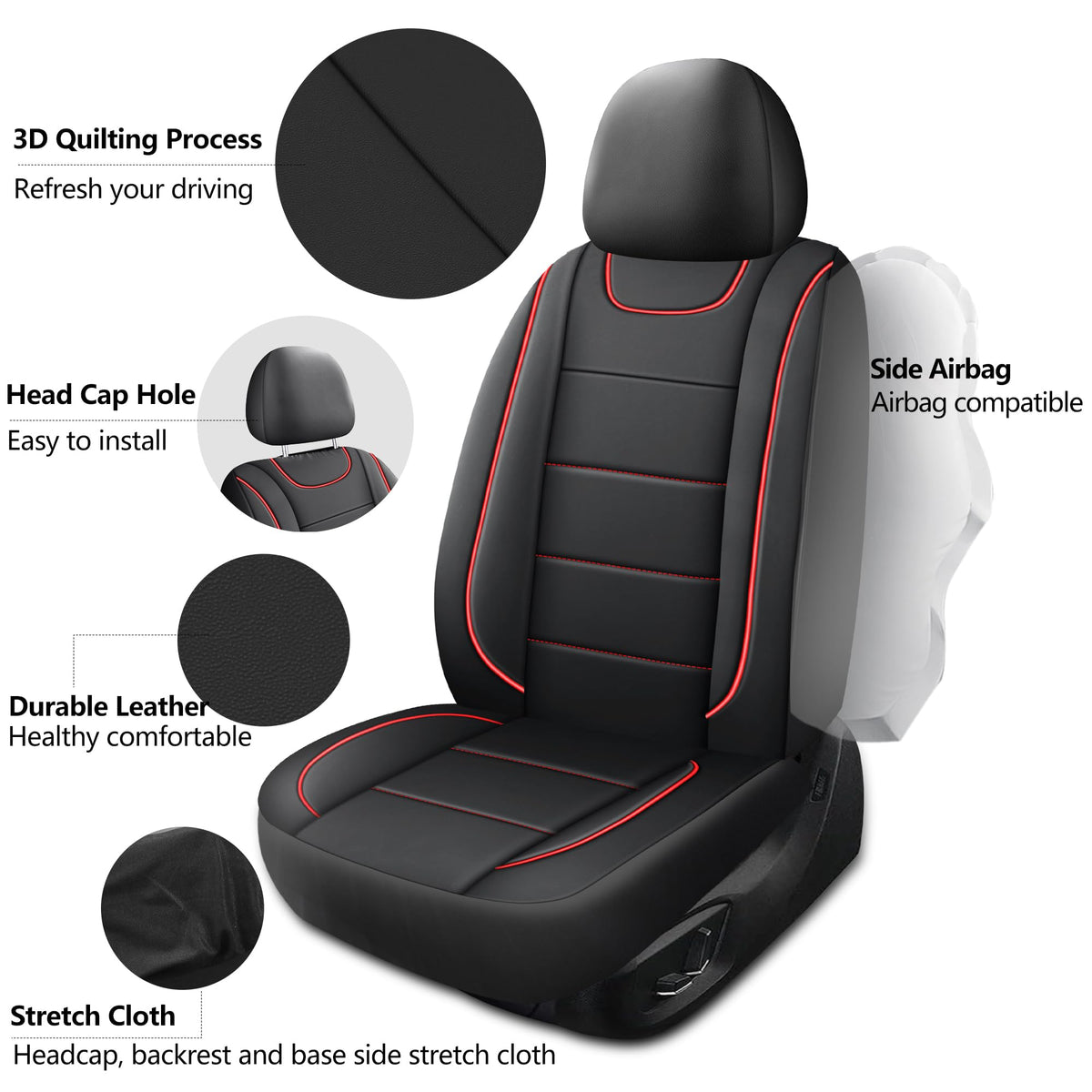Waterproof Faux Leather Car Seat Cover C184808