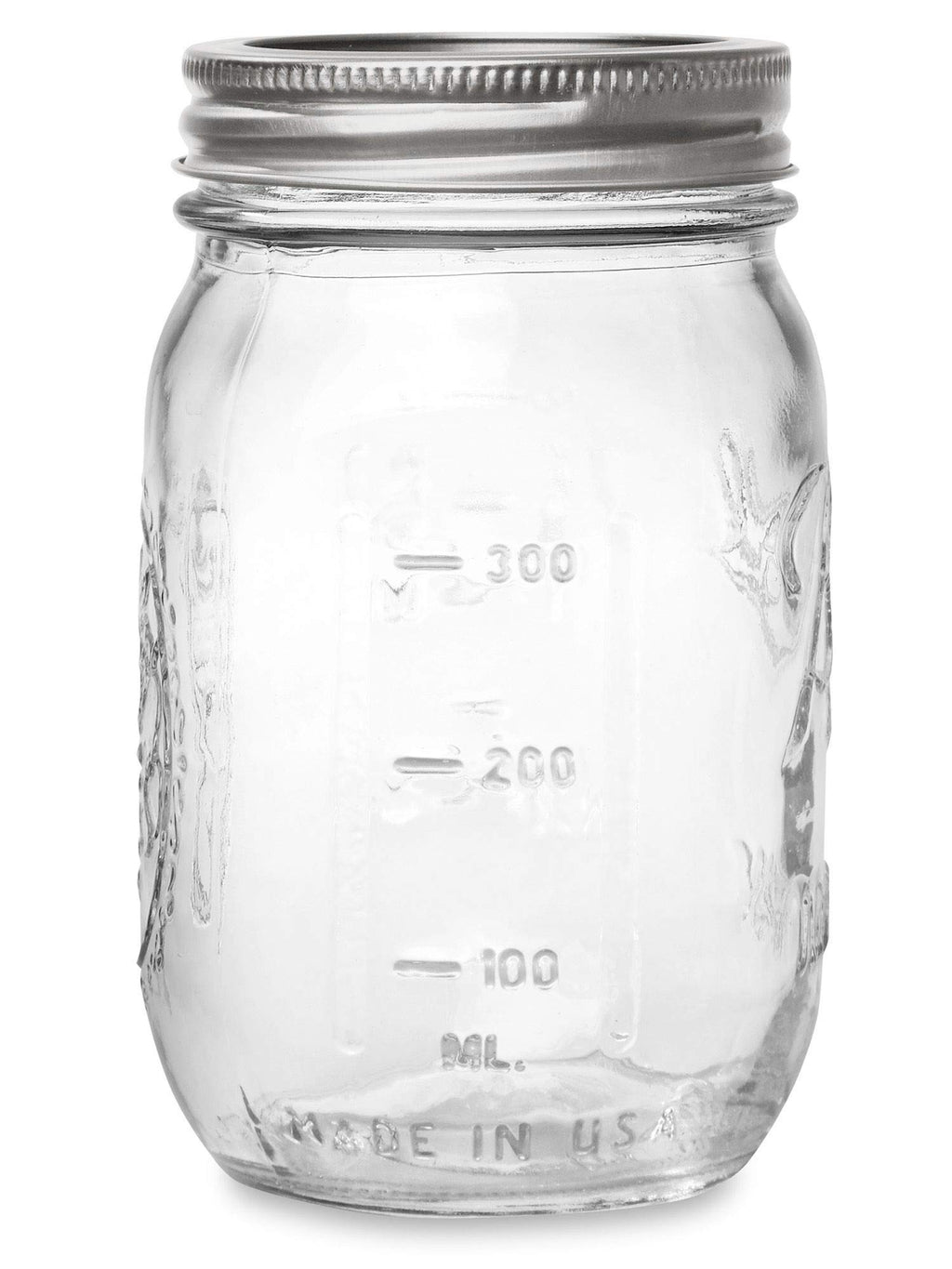 16 oz Regular Mouth Mason Jar with Lids and Bands (12 Units) S958059