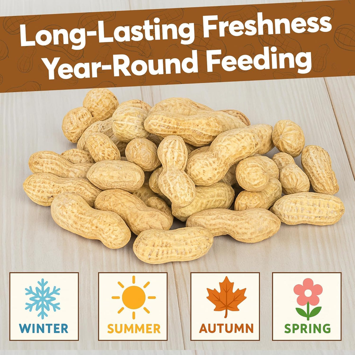 Raw Peanuts for Squirrels and Birds, 12 Pounds K663