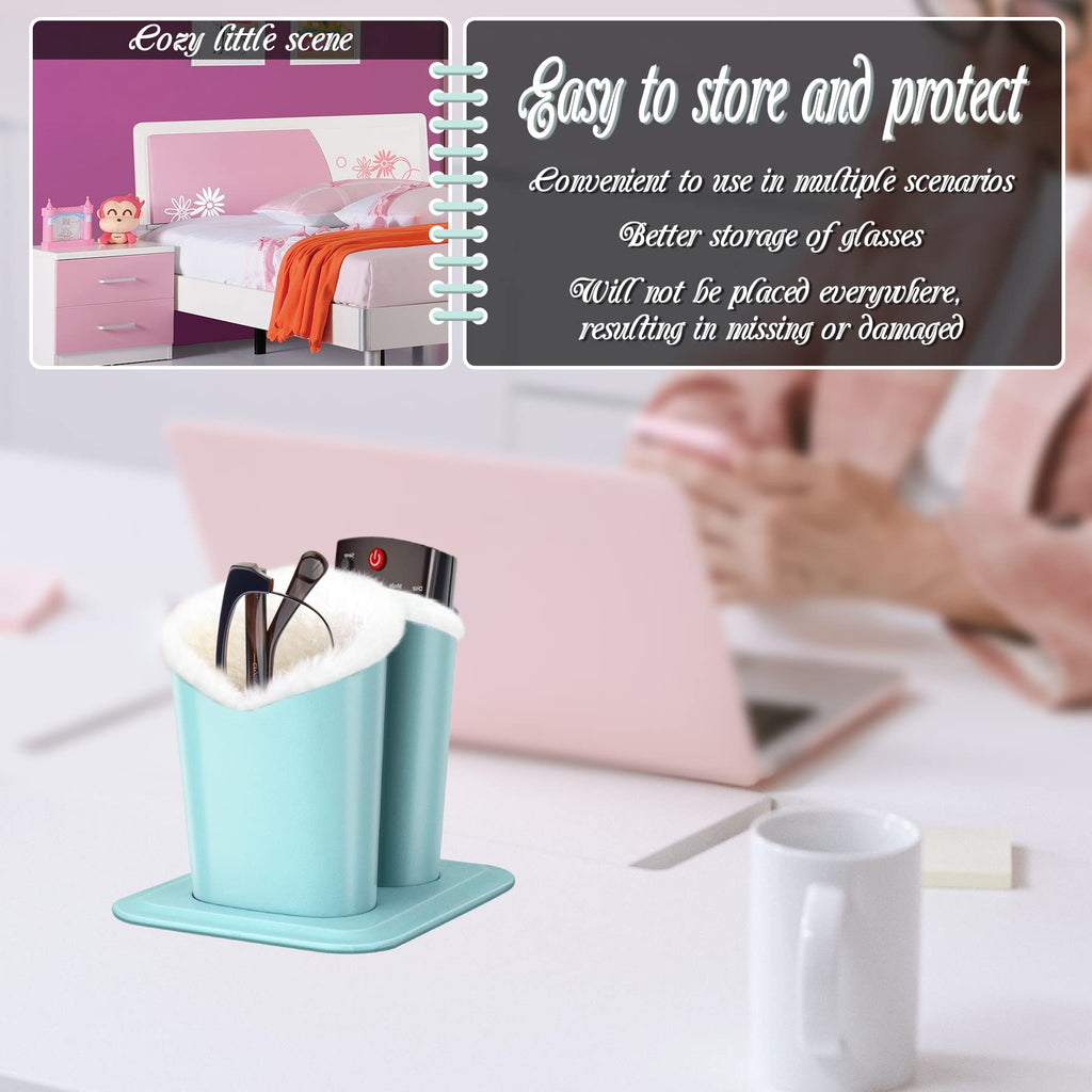 Double Eye Glass Holder Stands with Plush Lining J55940