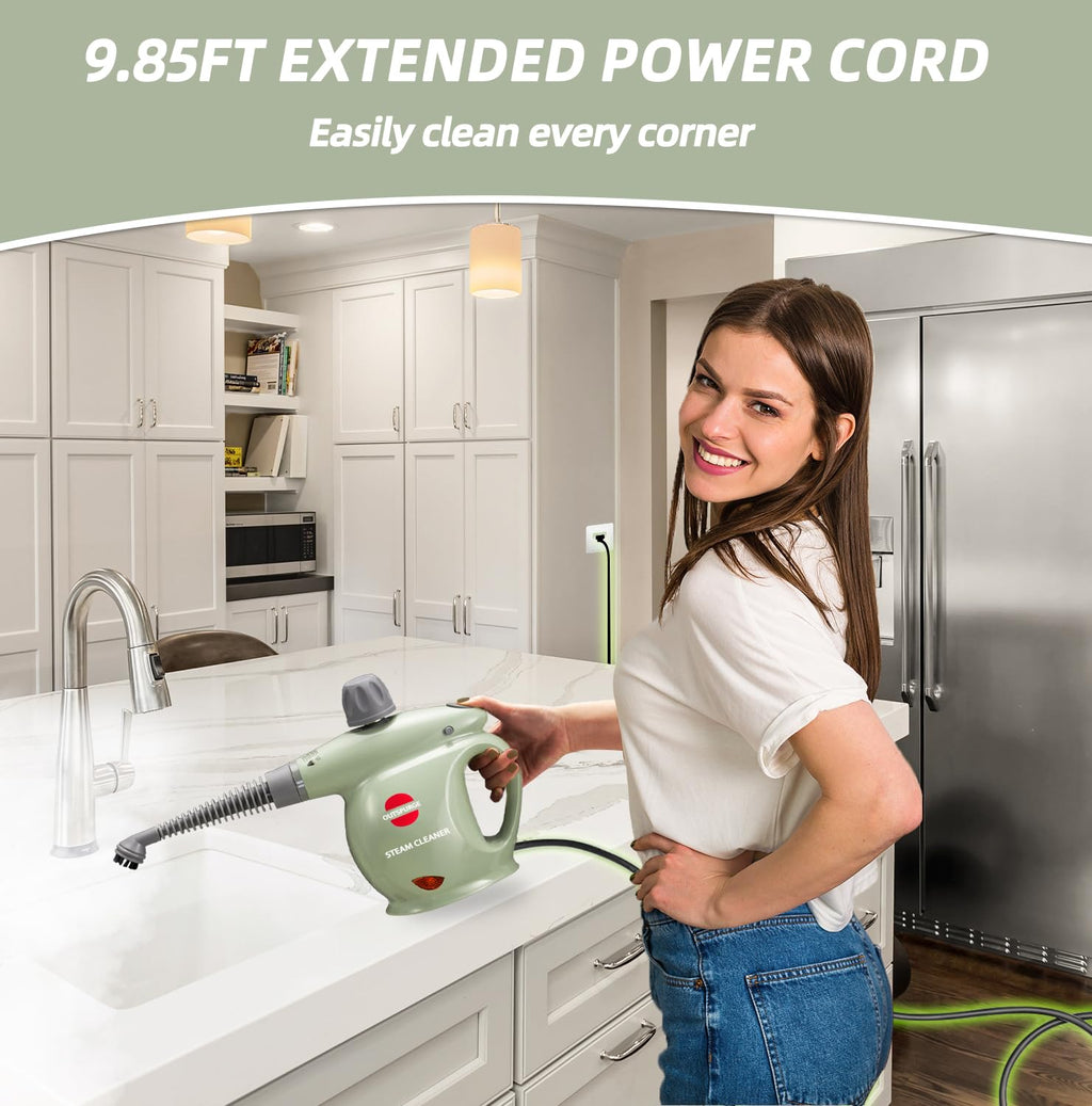 Handheld Pressurized Steam Cleaner with 13 Accessories T515500
