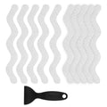 24 PCS Anti Slip Shower Stickers with Scraper L511