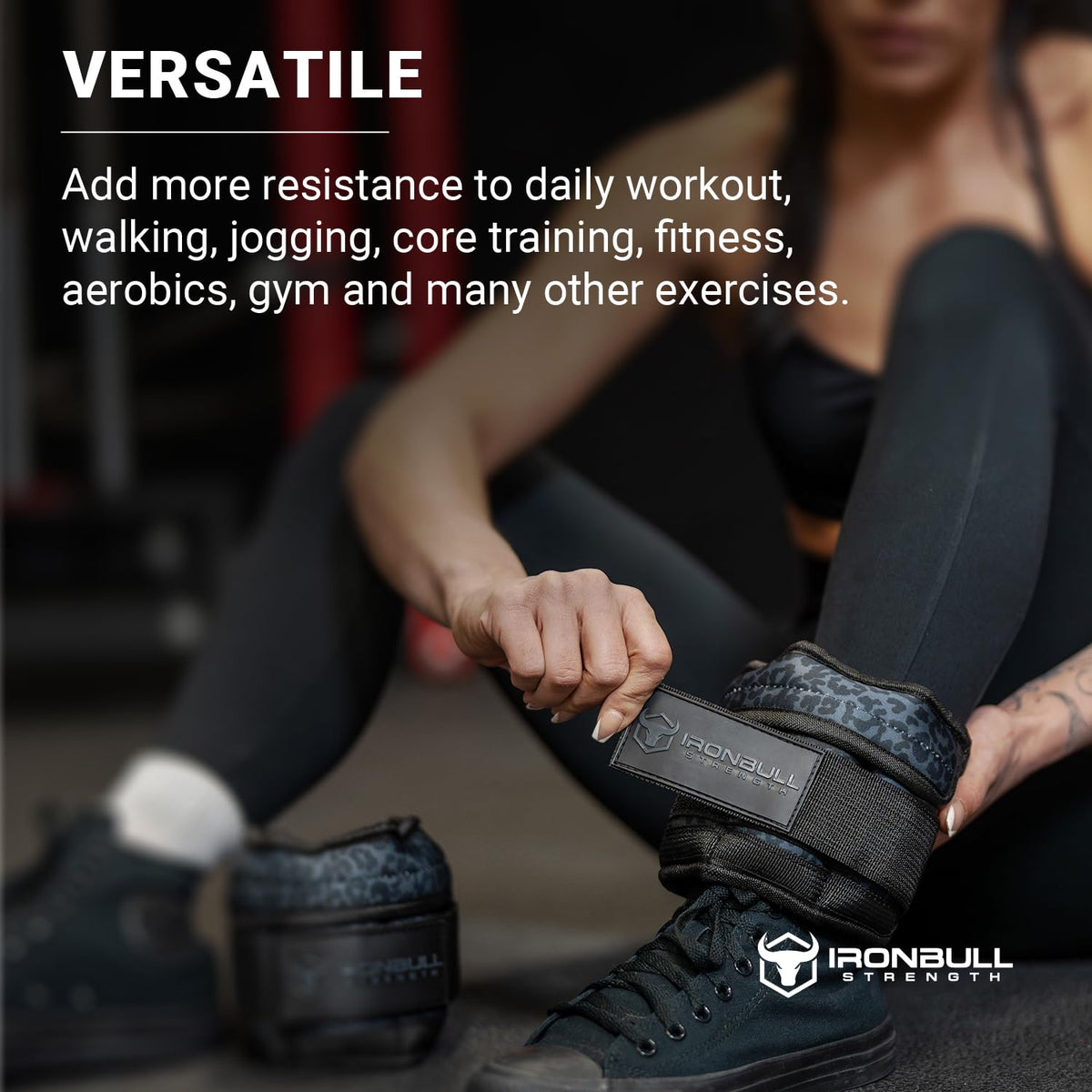 Adjustable Ankle Weights 10lbs/Pair with Straps G90009