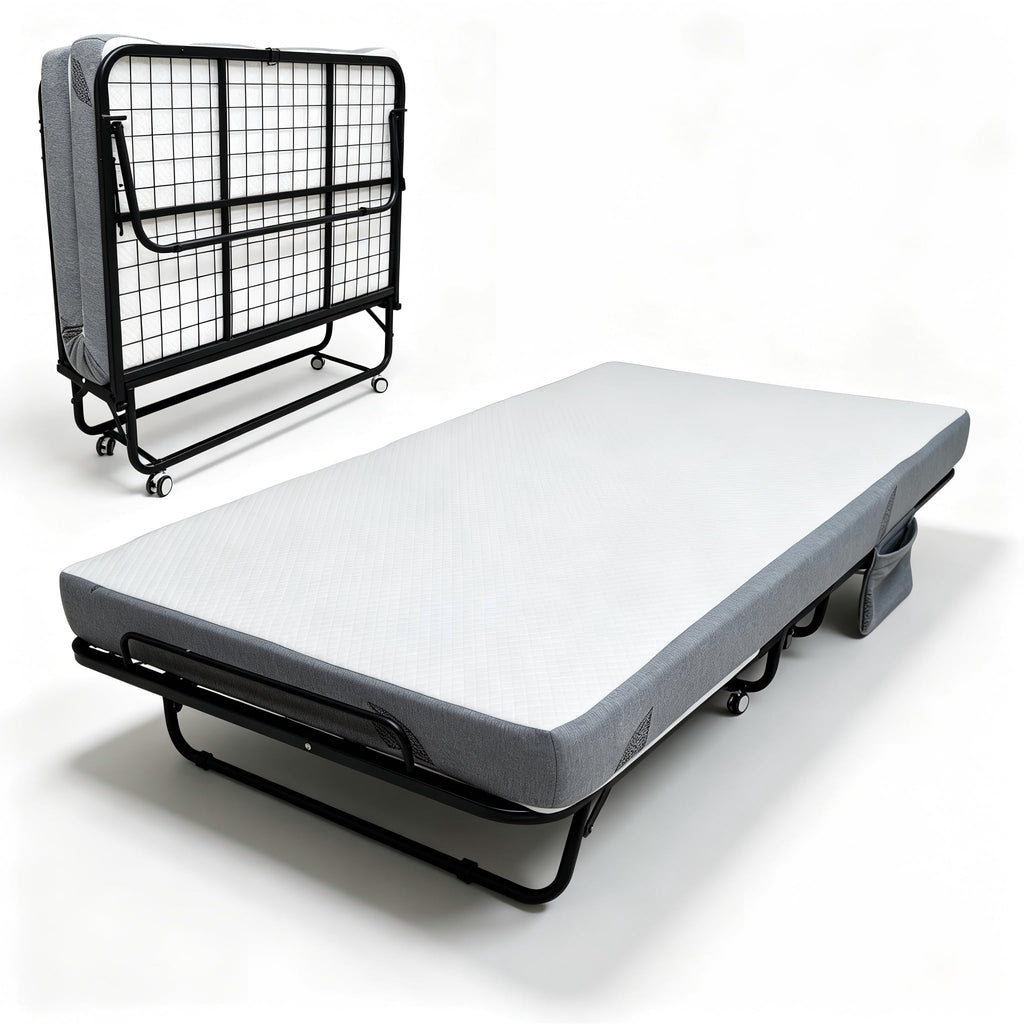 Folding Bed with 6 Inch Memory Foam Mattress Z141