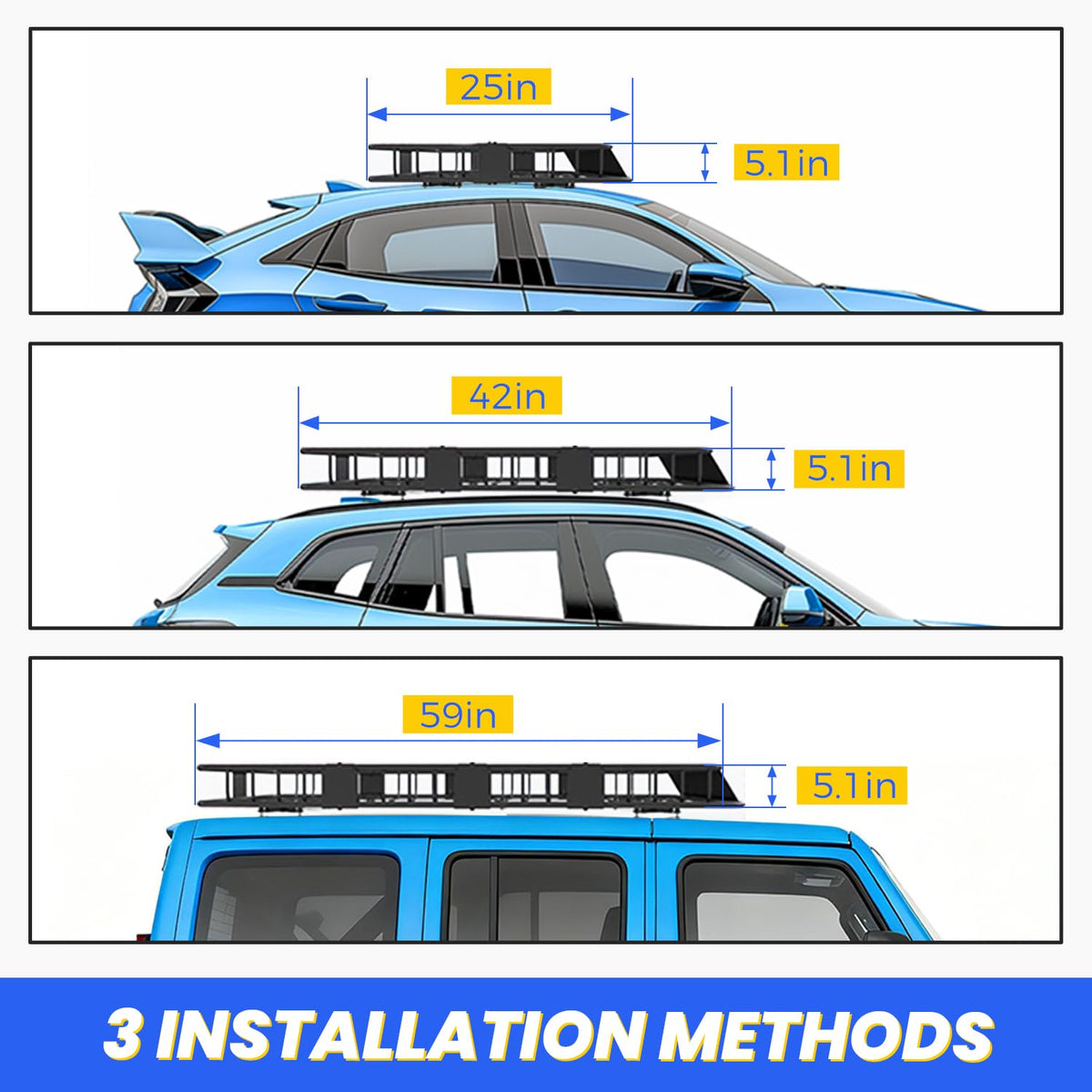 Adjustable Roof Rack Cargo Carrier J203212