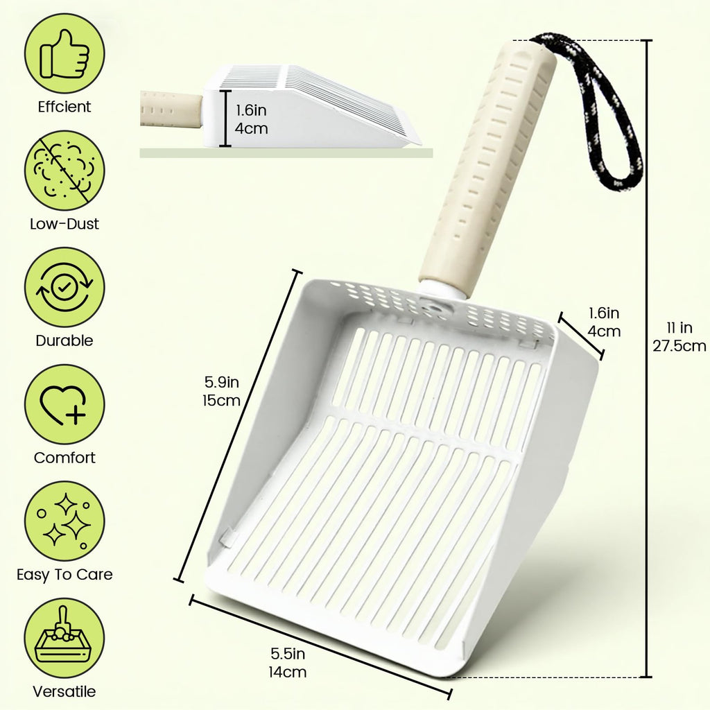 Stainless Steel Cat Litter Scoop with Holder W45491
