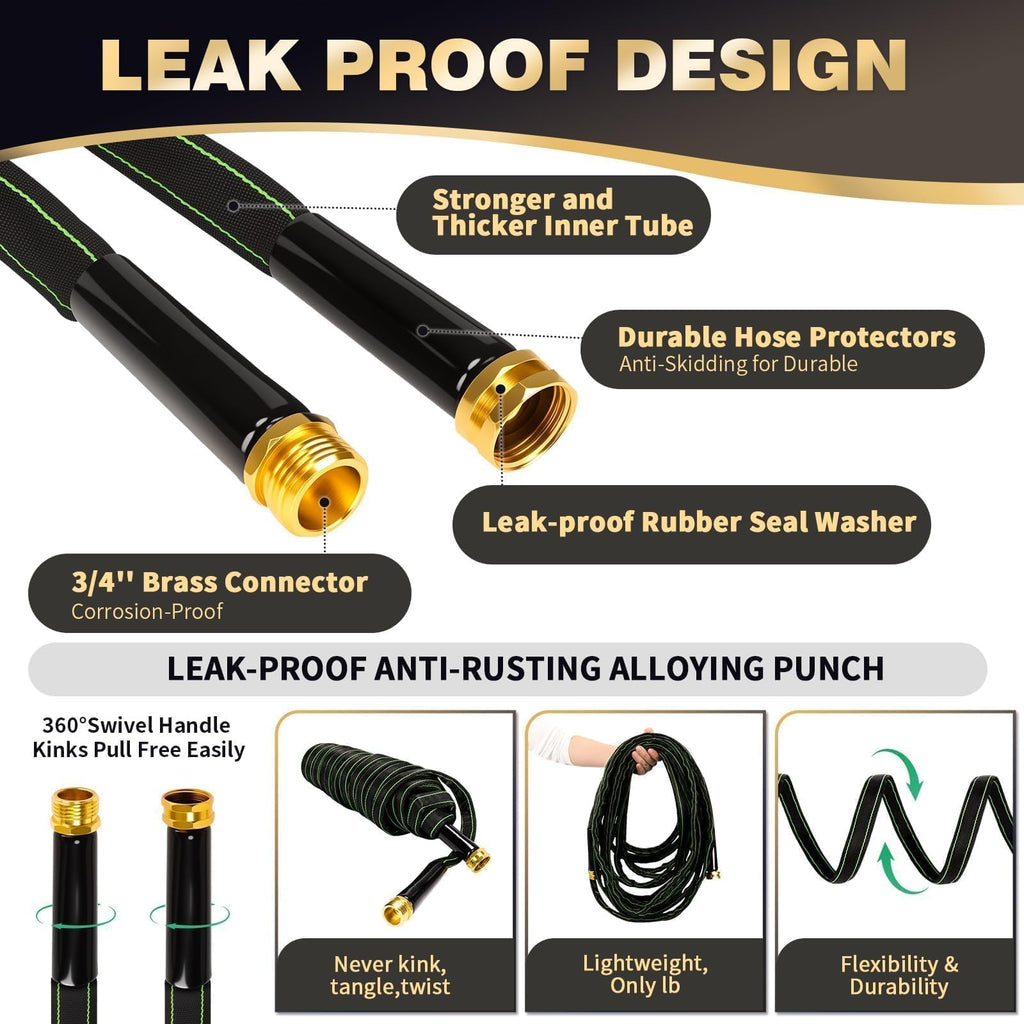 100 ft Heavy Duty No Kink Garden Hose S277