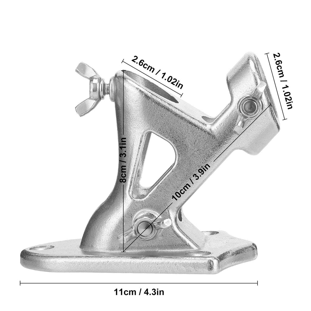 Stainless Steel Heavy Duty Flag Pole Holder Wall Mount Bracket 2 Positions I73252