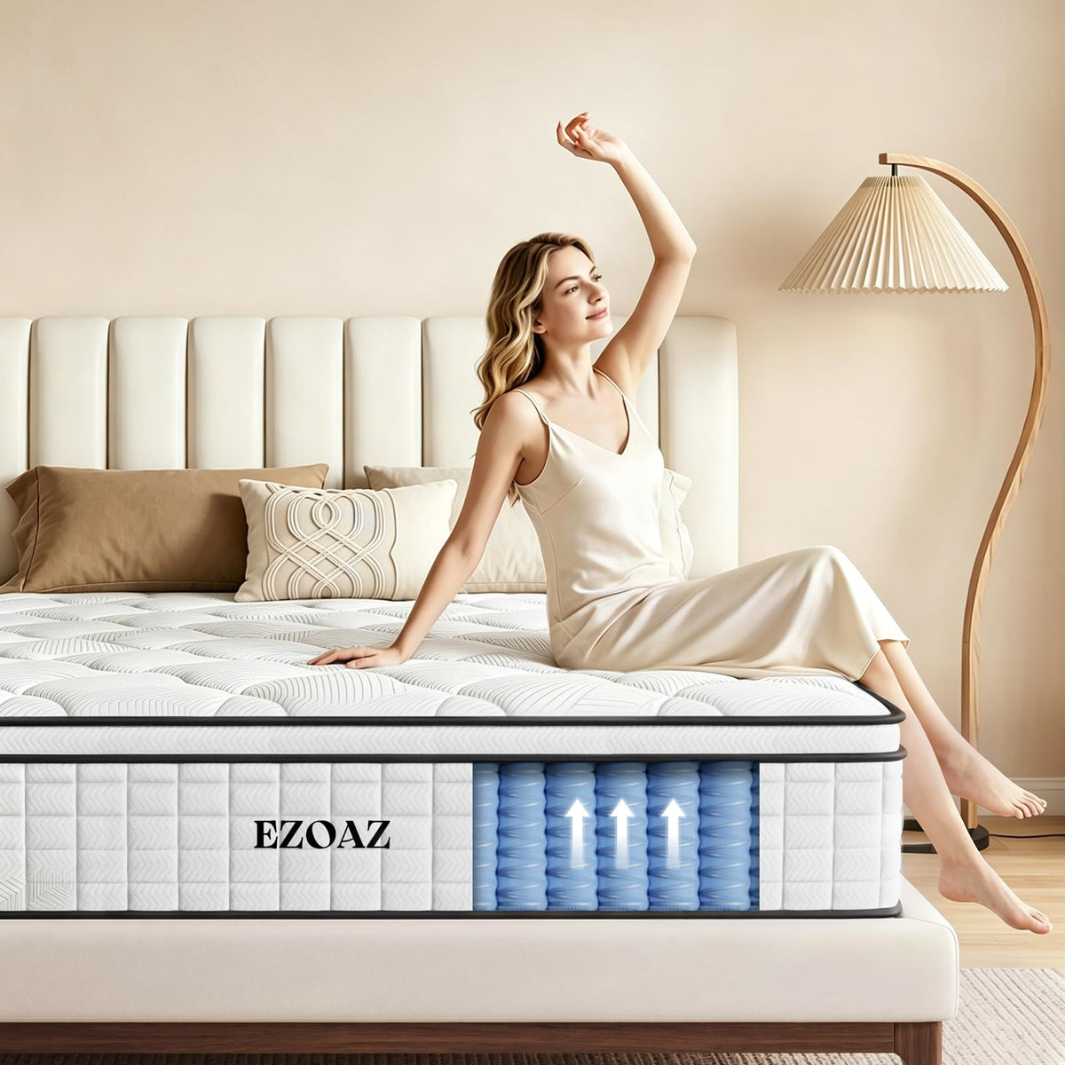 12 Inch Medium Firm Hybrid Full Mattress C34080