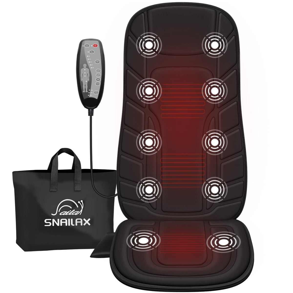 Vibration Back Massage Seat Cushion with Heat M9689