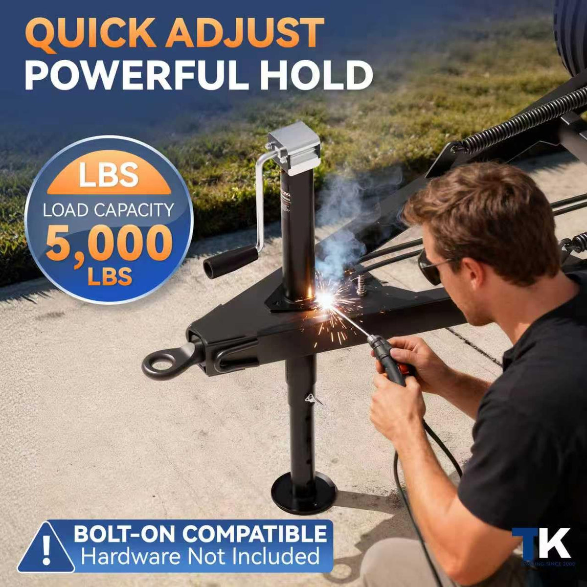 15" Side Wind A Frame Trailer Jack W864579
