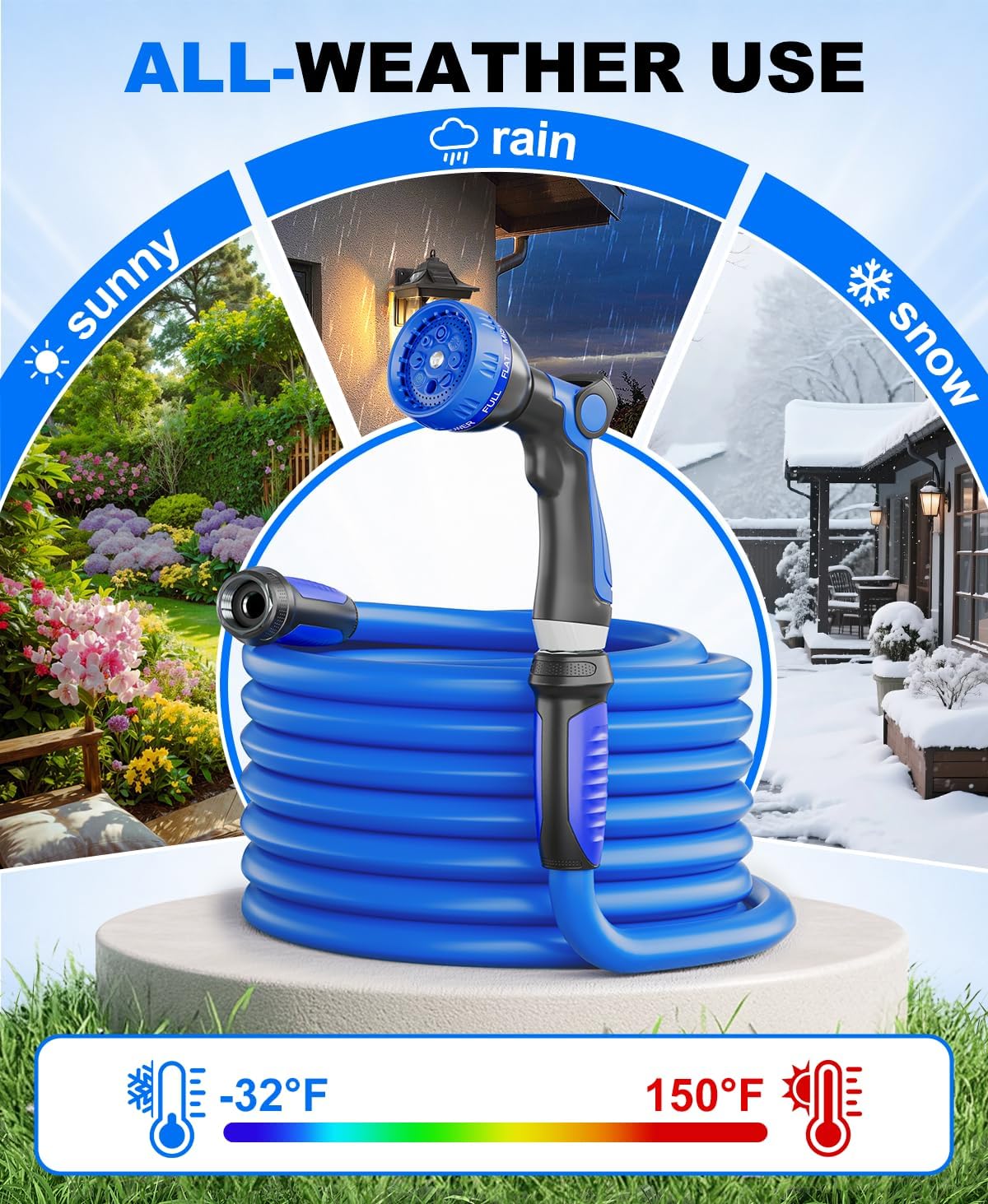 Garden Water Hose 100 ft x 5/8" H2098
