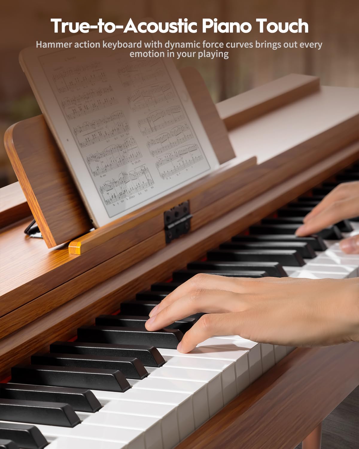 88 Key Hammer-Action Weighted Digital Piano with Stand G4184