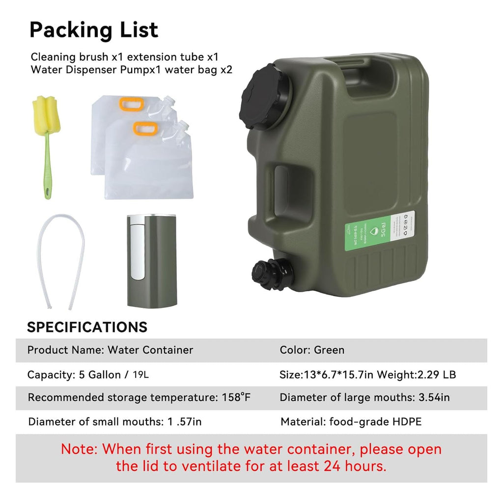5 Gallon BPA Free Water Jug L5551