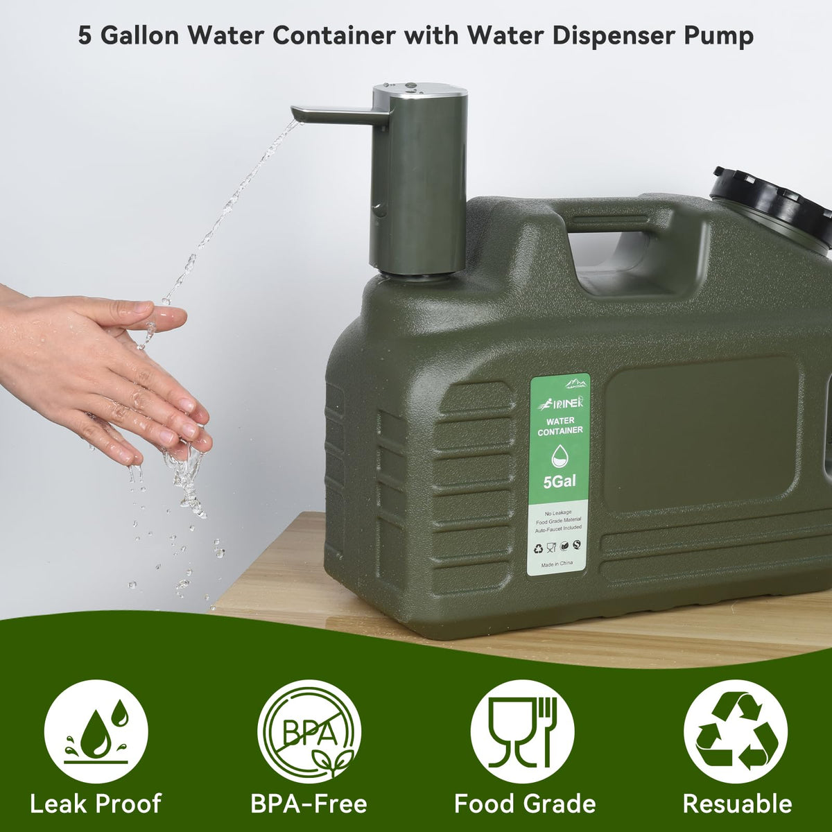 5 Gallon BPA Free Water Jug L5551