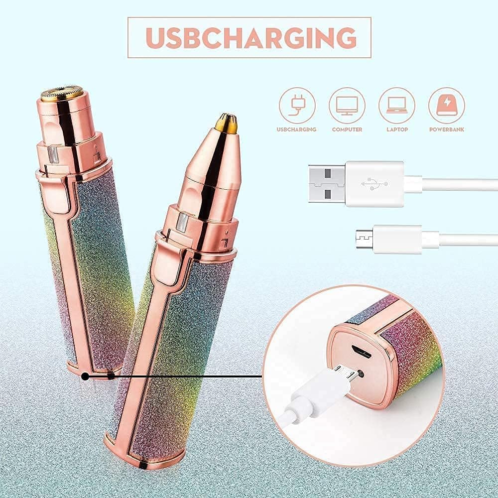 Portable Eyebrow Trimmer Electric Trimmer with Light P394657