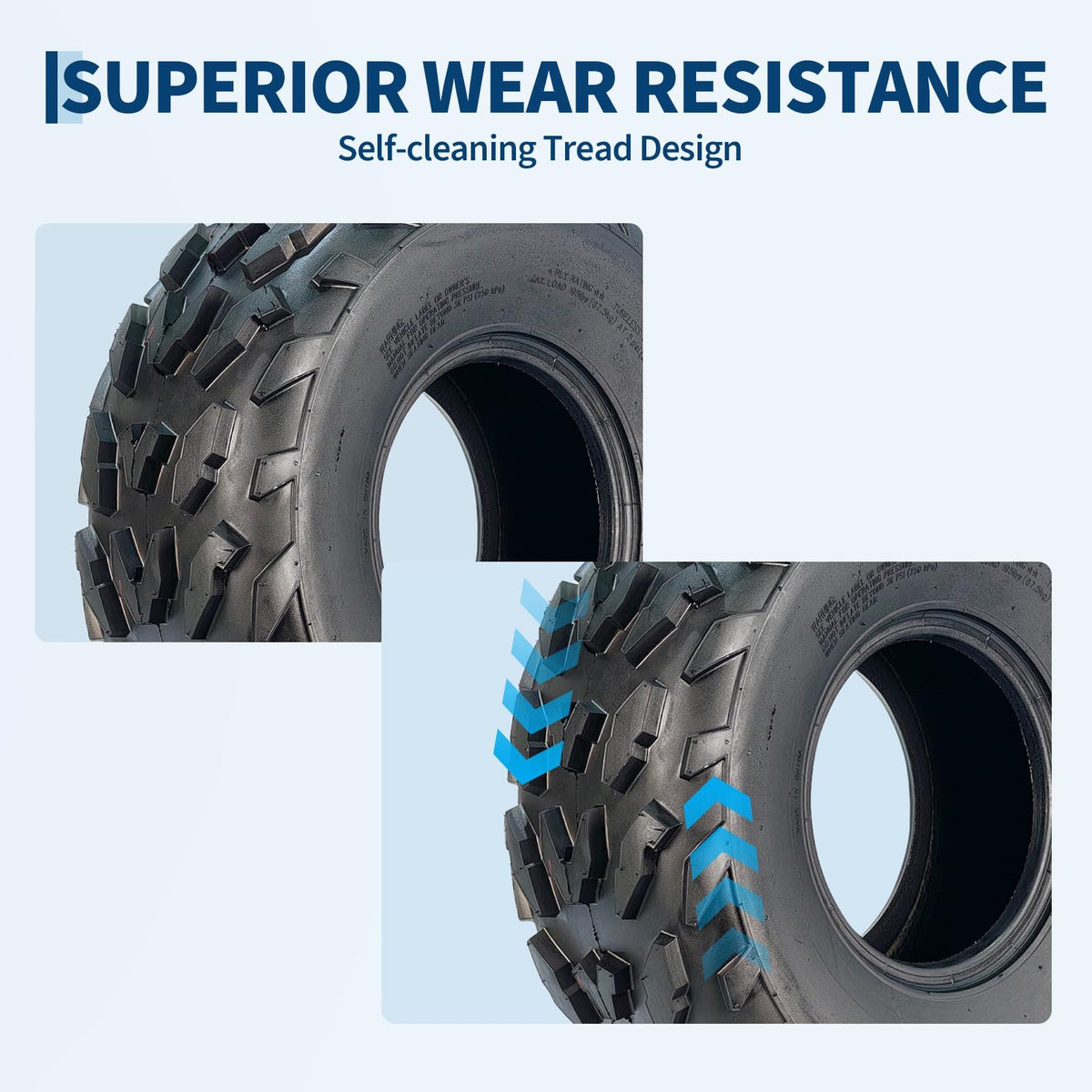 20x7-8 4 Ply Tubeless ATV UTV Tires Set of 2 L212863