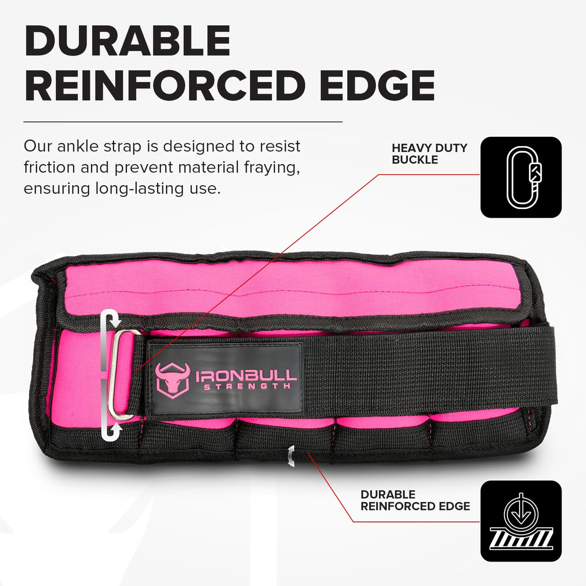 Adjustable Ankle Weights 10lbs/Pair with Straps G90009