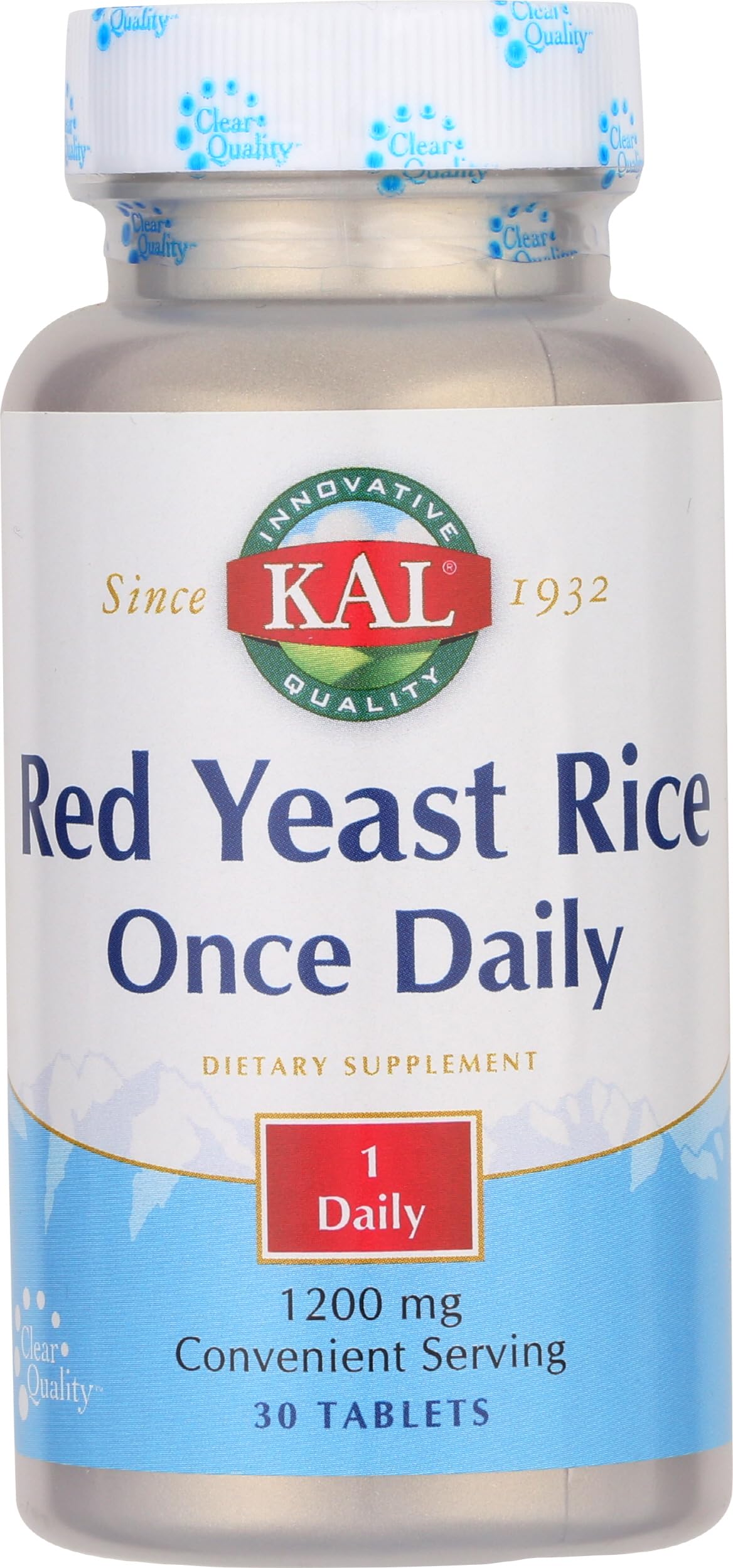 Red Yeast Rice 1200mg Vegan Gluten Free 30 Tablets D67704