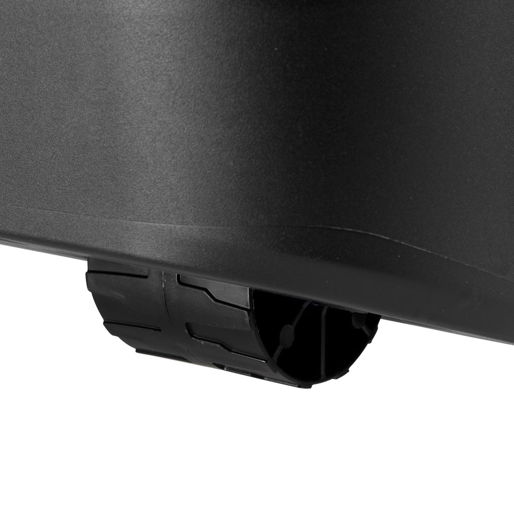 22 Gallon Black Wheeled Plastic Storage Trunk F210597