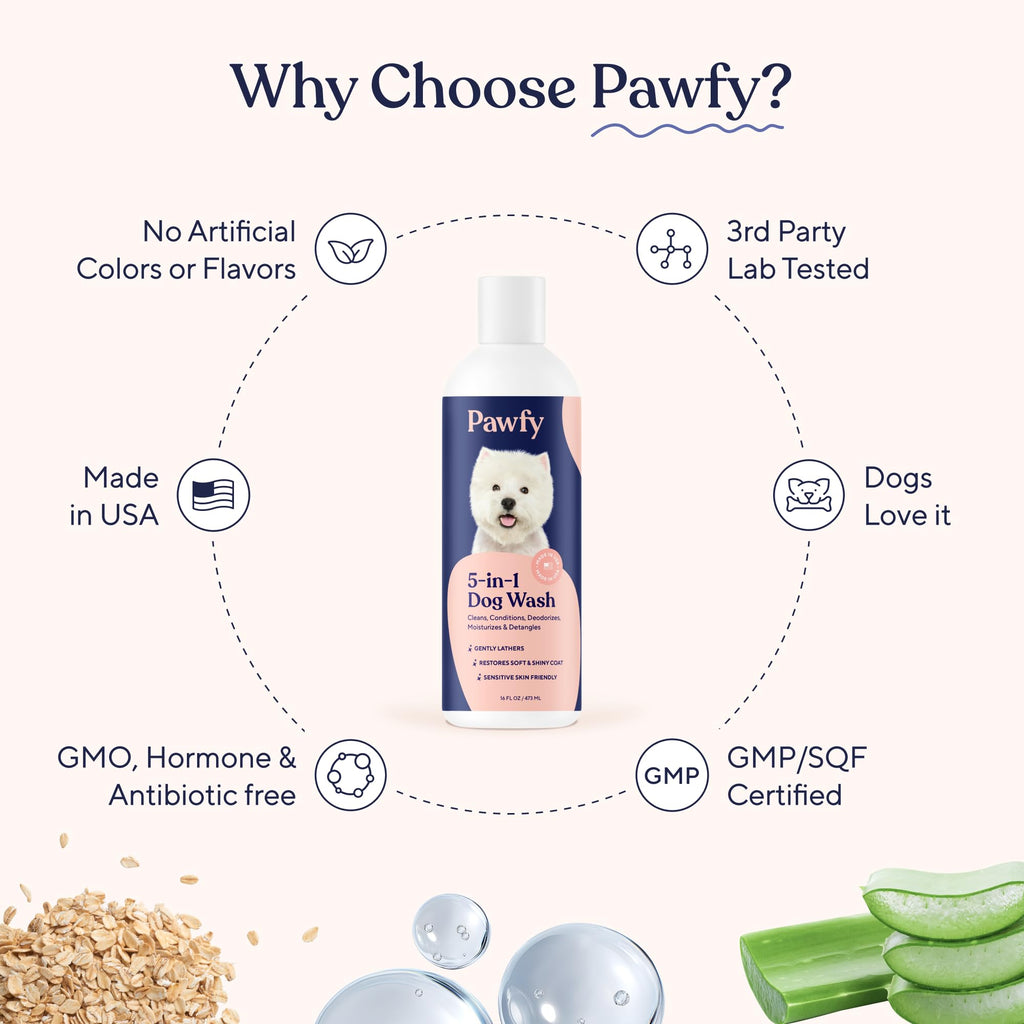 5 in 1 Oatmeal & Aloe Dog Shampoo and Conditioner L266