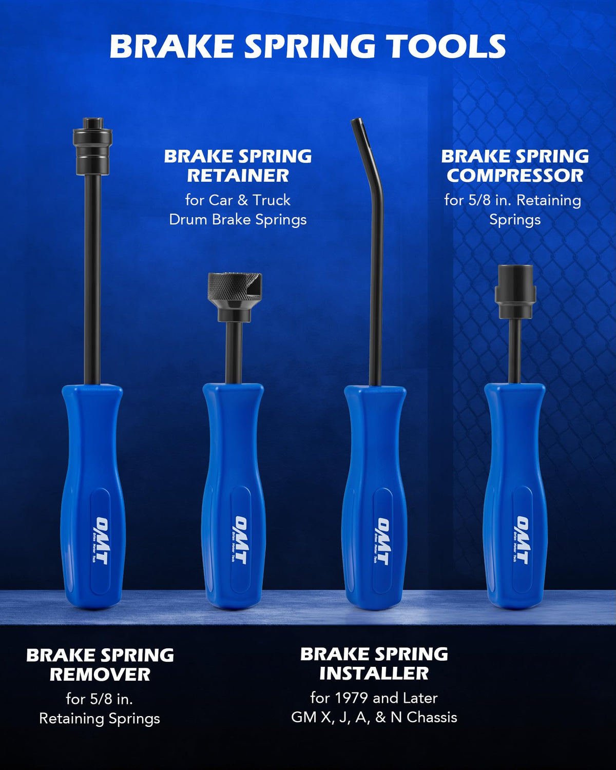 10pc Drum Brake Tool Kit with Spring Pliers and Adjusting Spoons Set Z57809