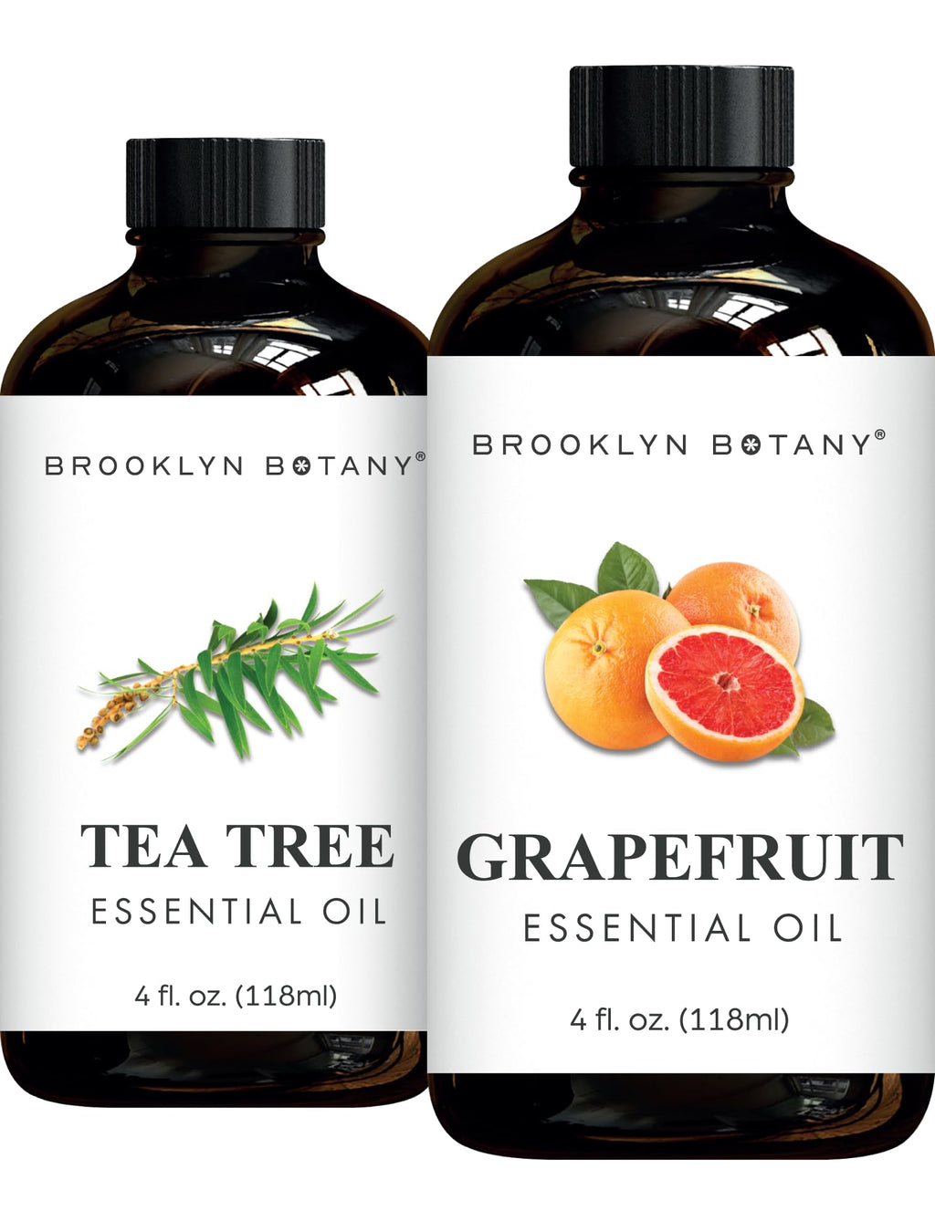 Tea Tree & Grapefruit Essential Oils 4 Fl Oz (Pack of 2) C6331