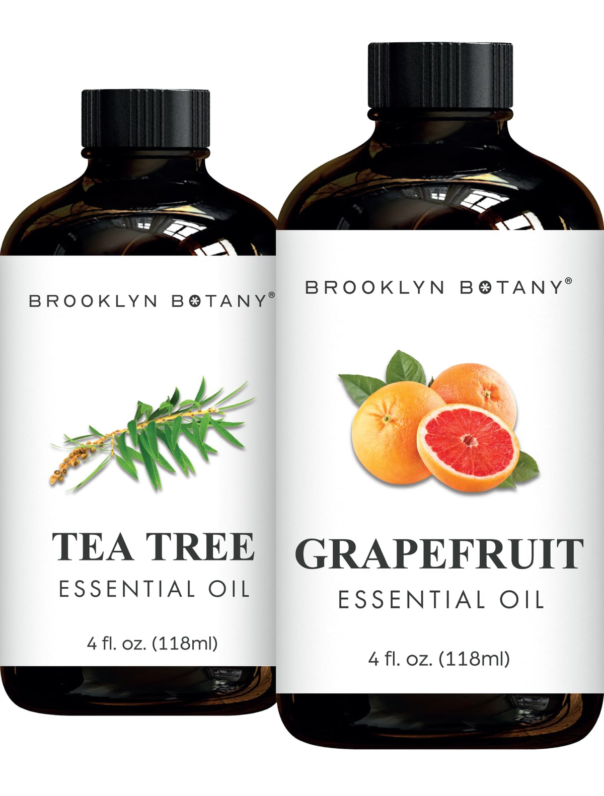 Tea Tree & Grapefruit Essential Oils 4 Fl Oz (Pack of 2) C6331