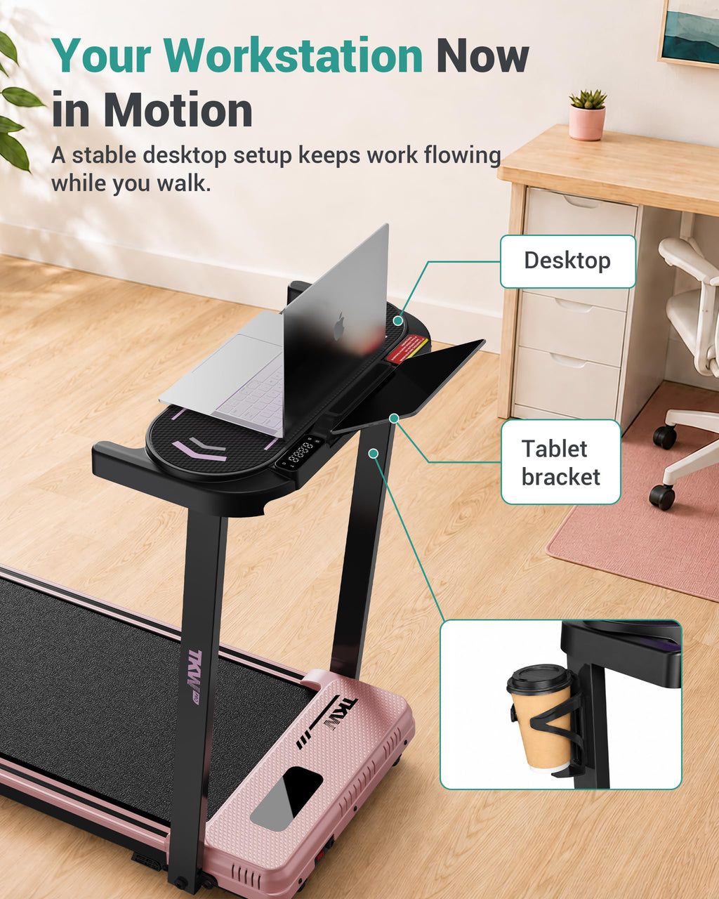 Walking Pad with Vibration Plates and Incline N487