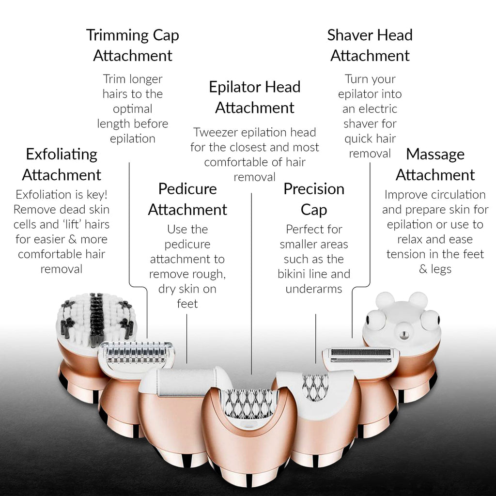 Cordless Waterproof 5 in1 Wet Dry Epilator G67566