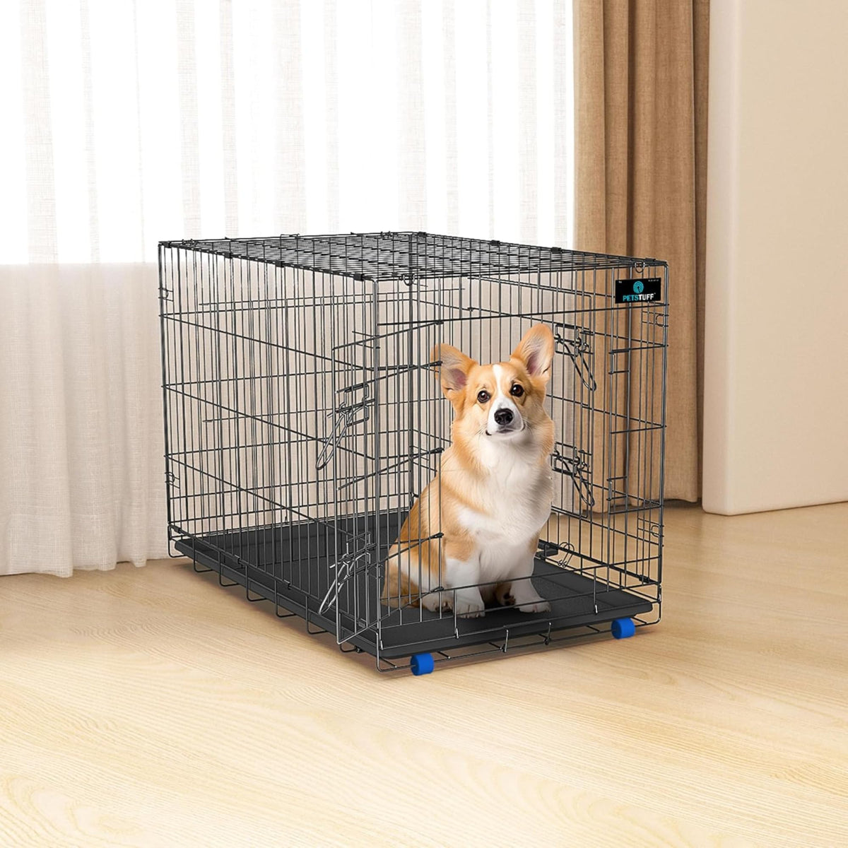 42” X-Large Heavy-Duty Dog Crate with Divider Panel N6213